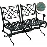 Windham Castings Abbey Spring Settee Frame Only, Grecian Green