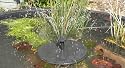Sunspray SE 360 solar fountain for outside water features with battery backup and adjustable flow pump
