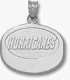 Carolina Hurricanes 'Hurricanes Puck' Pendant - Sterling Silver Jewelry
