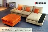3PC NEW MODERN DESIGN MICROFIB SECTIONAL SOFA SET S1015