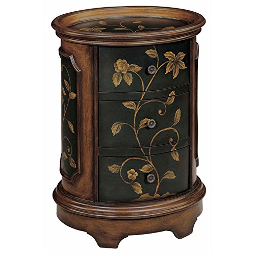 Stein World Furniture Ophelia Accent Table, Brown, Black All Beauty
