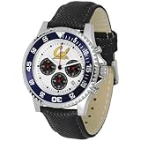 California Golden Bears NCAA Mens Competitor Chronograph Watch (Nylon/Leather Strap)