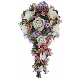 Wildflower Cascade - Silk Wedding Bouquet