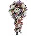 Wildflower Cascade - Silk Wedding Bouquet