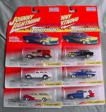 Johnny Lightning Thunder Wagons 6 Car Set Nomad, Ford Delivery, Custom Rumblur, Corvette