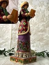 Jim Shore Heartwood Creek Woman Caroler Christmas Figure #4005327