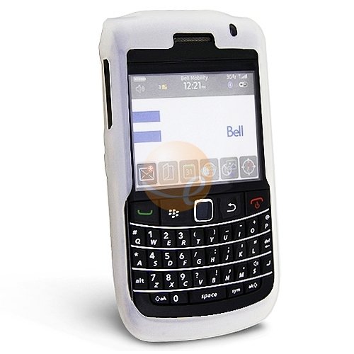 Silicone Skin Case for Blackberry Bold 9700, Clear White