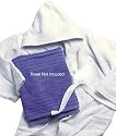 White Hooded Terry Bathrobe, 45 Length, 100% Cotton Loop Terry - Free Shipping