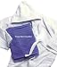  : White Hooded Terry Bathrobe, 45 Length, 100% Cotton Loop Terry - Style 1245