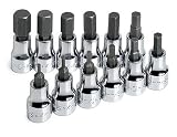 SK Hand Tools 19706 12-Piece 3/8-Inch Drive Metric Hex Bit Socket Set