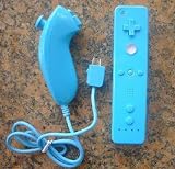 Discount  Remote and Nunchuck Controller For Nintendo Wii Blue
