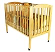 Dream On Me Full Size 2 in 1 Folding Stationary Side Crib, Natural Dream On Me Full Size 2 in 1 Folding Stationary Side Crib, Natural