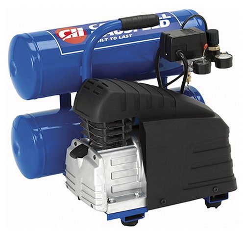 Campbell Hausfeld HL5502 1-1/2 Horsepower 4 Gallon Oiled Twin Hot Dog Gas Compressor