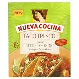 Nueva Cocina Ground Beef Seasoning, Taco Fresco, Mild, 1.25-Ounce Packet (Pack of 12)