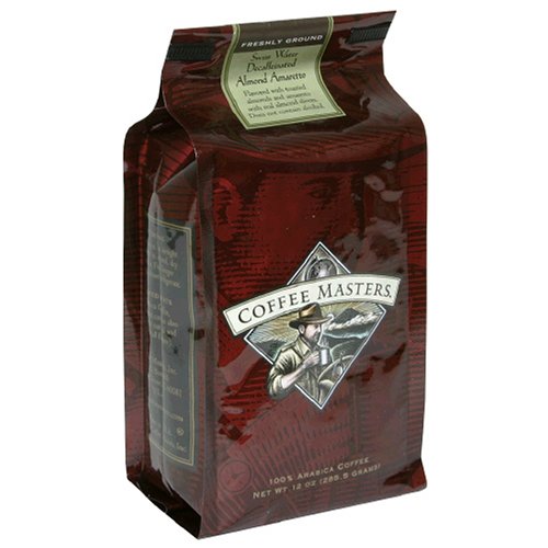 Coffee Masters Flavored Coffee, Almond Amaretto Decaffeinated, Swiss Water Processed,... by Coffee Masters