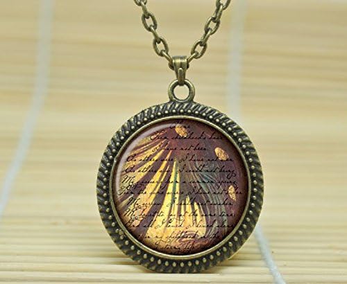 ArtShop Art Necklace Edgar Allan Poe Necklace Edgar Allan Poe Qoutes Books Pendant Jewelry Glass Cabochon Necklace A1620