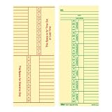 Tops 2-Sided 8 1/4 x 3 3/8 Inch Time Cards with Named Days 500 Pack (1260)