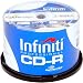 Infiniti Lightscribe V2 52x CDR 700MB 80min Gold Cakebox (50pk) - RSCD80LS50
