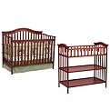 Delta Children's Products Serenity Crib & Changer in Brick Cherry