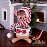 Annalee 10-Inch Christmas Greenery Mouse