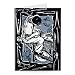 Potter, 1998 (linocut on paper) by Karen.. - Greeting Card (Pack of 2) - 7x5 inch - Art247 - Standard Size - Pack Of 2