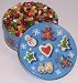 Gourmet Food : Scott's Cakes Assorted Mix Jelly Belly Jelly Beans in a Christmas Cookie Tin