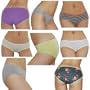 10 Pack: Womens comfort fit cotton brief panties. Very comfortable yet sexy underwear with lined crotch and elastic waistband. (Size: L)