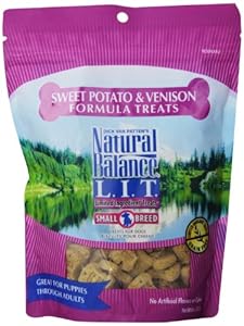 Natural Balance Sweet Potato and Venison Dog Treats, 8-Ounce Bag