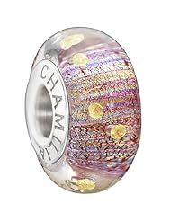 Authentic Chamilia Murano Glass & CZ Charm "Morning Dew" 2116-0081