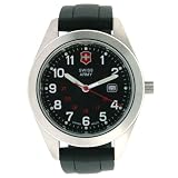 Swiss Army Women's Garrison Collection Black Rubber Black Dial Watch 241252