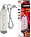 Belkin F9H402de2M-DE Überspannungsschutz 4-fach, Surgemaster, 2 m Kabel, AV Schutz
