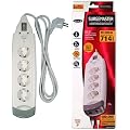 Belkin �berspannungsschutz 4-fach, Surgemaster, 2 m Kabel, AV Schutz