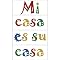 4 Sheets Snap Instant Wall Art - Mi Casa Es Su Casa (9.75 x 16.83")