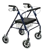 Drive Medical 10215BL-1 Go-Lite Rollator Oversize, Blue