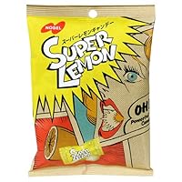 Nobel Japanese Candy, Nostalgic Super Lemon Candy, 3.09-Ounce Bags (Pack of 6)