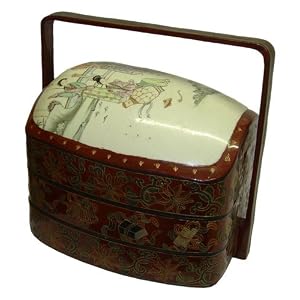 Chinese porcelain shard wedding box basket