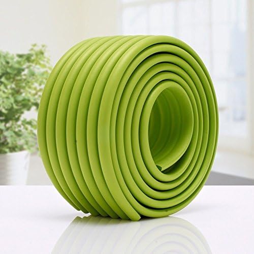Rabibabo® Safe Ege Cushion Protector - Extra Wide High Density Wave Shape with 3m Tape - 2 Meters (6.5 ft) (Green)