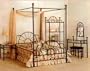 BEAUTIFUL FULL SIZE CANOPY BED IN BLACK FINISH