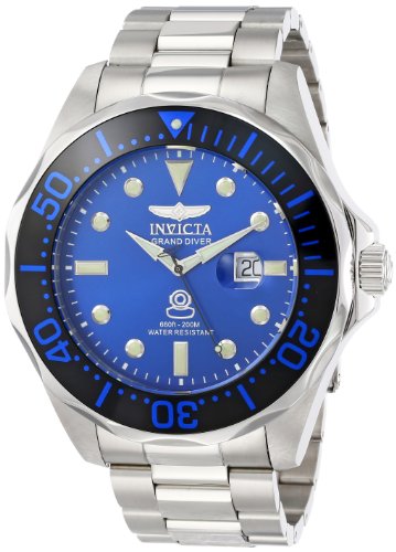 Invicta Men's 14655 Pro Diver Analog Display Swiss Quartz Silver Watch