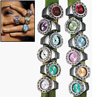 Avon Birthstone Sparkling Ring Watch July - Ruby
