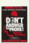 Don't Answer the Phone Poster Movie Belgian 11x17 James Westmoreland Flo Gerrish Ben Frank