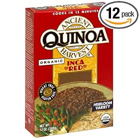 Ancient Harvest Organic Quinoa, Inca Red, 12-Ounce Boxes (Pack of 12)