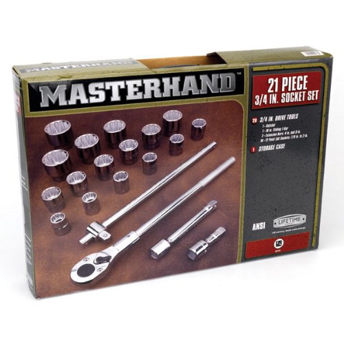 Masterhand 21-Piece 3&frasl;4 in. Drive Socket Set