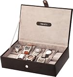 COFFRET DE PRÉSENTATION NOIR POUR 10 MONTRES LEATHERSMITH - NOUVEAU