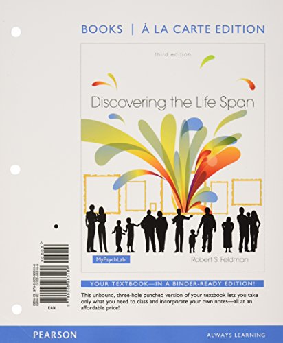Discovering the Life Span, Books a la Carte Edition, REVEL for Discovering the Life Span -- Access Card and MyVirtualLife -- Standalone Access Card (3rd Edition)