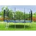 SixBros. XXL Garden Trampoline 14FT 4,30m � - T430 | Safety net | Ladder | Protection cover | Max Load 180kg | Type 2012