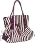 Purple Extra-Large Stripe Rope Accent Tote
