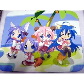 Lucky Star: Girls as Mascots Mouse Pad