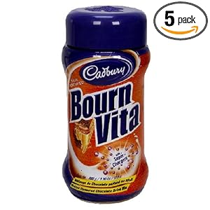 Cadbury Bourn Vita, Chocolate Beverage Mix, 17.5-Ounce Bottles (Pack of 5) by Cadbury