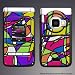 Nokia N75 colorful mosaic Gel skin n75-g91